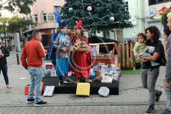 Desangelada clausura de la campaña de recogida juguetes en Telde (Foto Antonio Alí y TA)